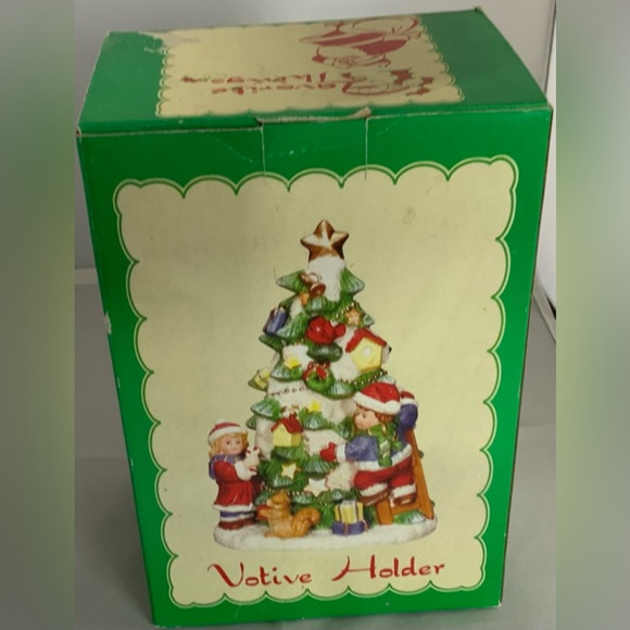 CERAMIC CHRISTMAS TREE VOTIVE HOLDER by Favorite Things In Box - Picture 1 of 5
